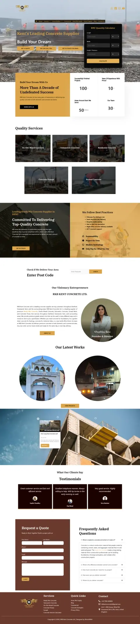 Website mockup scroll
